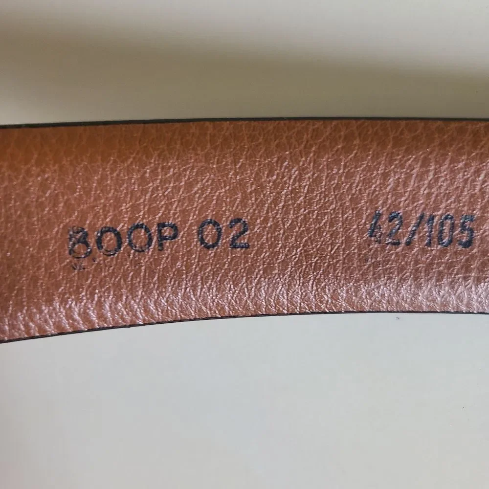 joseph abboud full grain italian leather black belt 42